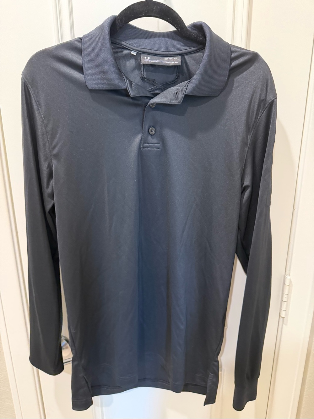 Under Armour Men's Long-Sleeve Polo - Charcoal Gray